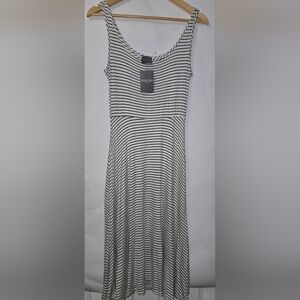 Olivia Rae Black and White Strapless Sundress